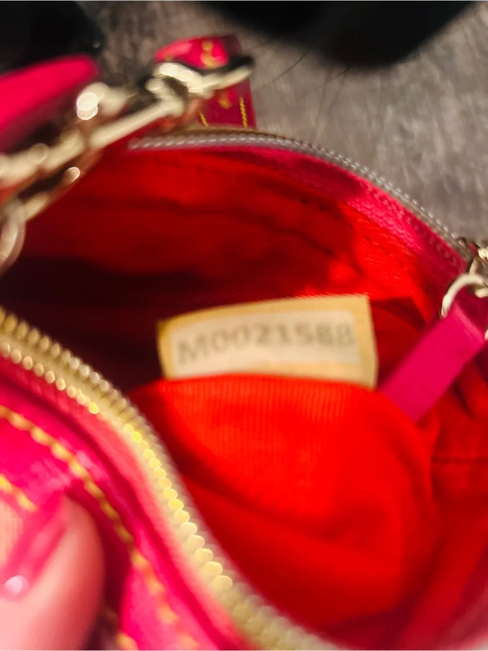 Dooney & Bourke Floral Wristlet with Pink Orange Yellow Accents